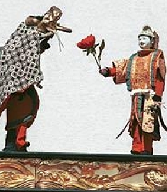 獅子舞と唐冠の太閤さん