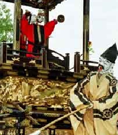 唐子の面かぶり