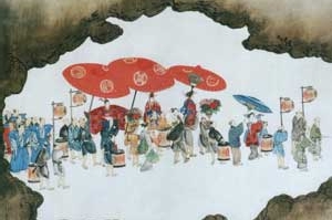 尾張津島天王祭　稚児打廻し