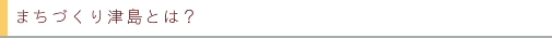 NPO法人まちづくり津島とは？